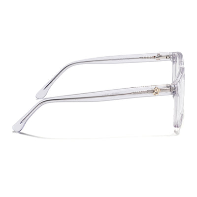 Eyejack Transparent Rectangle Eyeglasses for Men & Women (668801FCL2327)