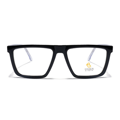 Eyejack Shine Black Wayfarer Eyeglasses for Men & Women (668802FCL2329)