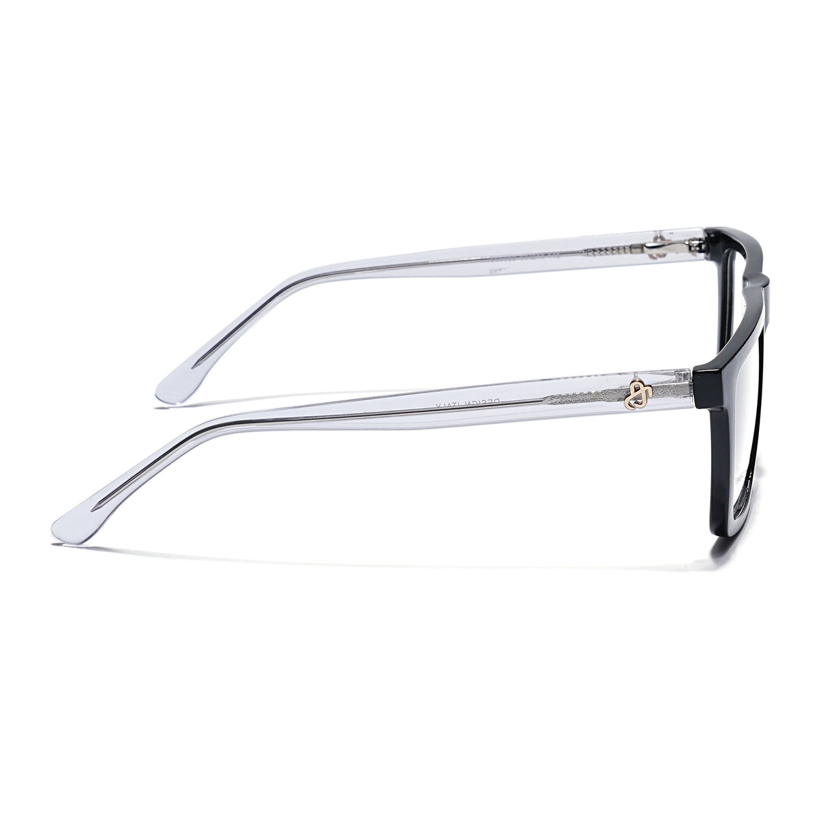Eyejack Shine Black Wayfarer Eyeglasses for Men & Women (668802FCL2329)