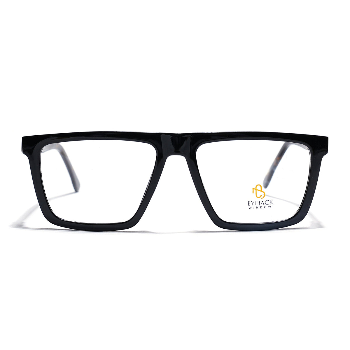 Eyejack Shine Black Wayfarer Eyeglasses for Men & Women (668802FCL2330)