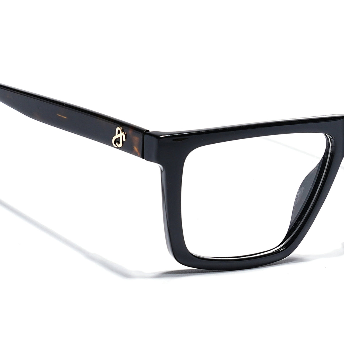 Eyejack Shine Black Wayfarer Eyeglasses for Men & Women (668802FCL2330)