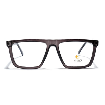 Eyejack Grey Wayfarer Eyeglasses for Men & Women (668802FCL2331)
