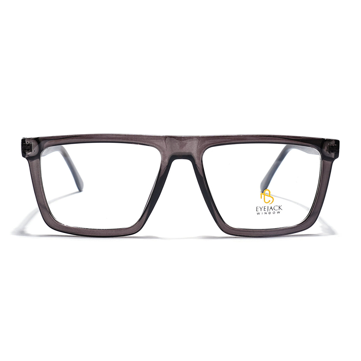 Eyejack Grey Wayfarer Eyeglasses for Men & Women (668802FCL2332)
