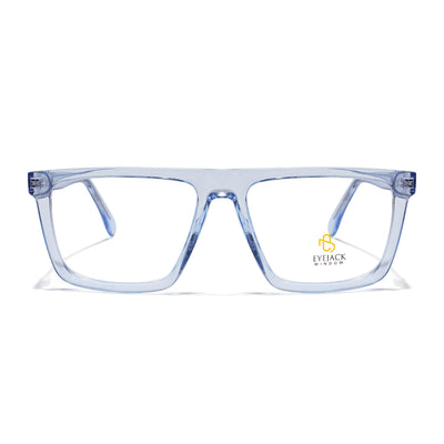 Eyejack Light Blue Wayfarer Eyeglasses for Men & Women (668802FCL2335)