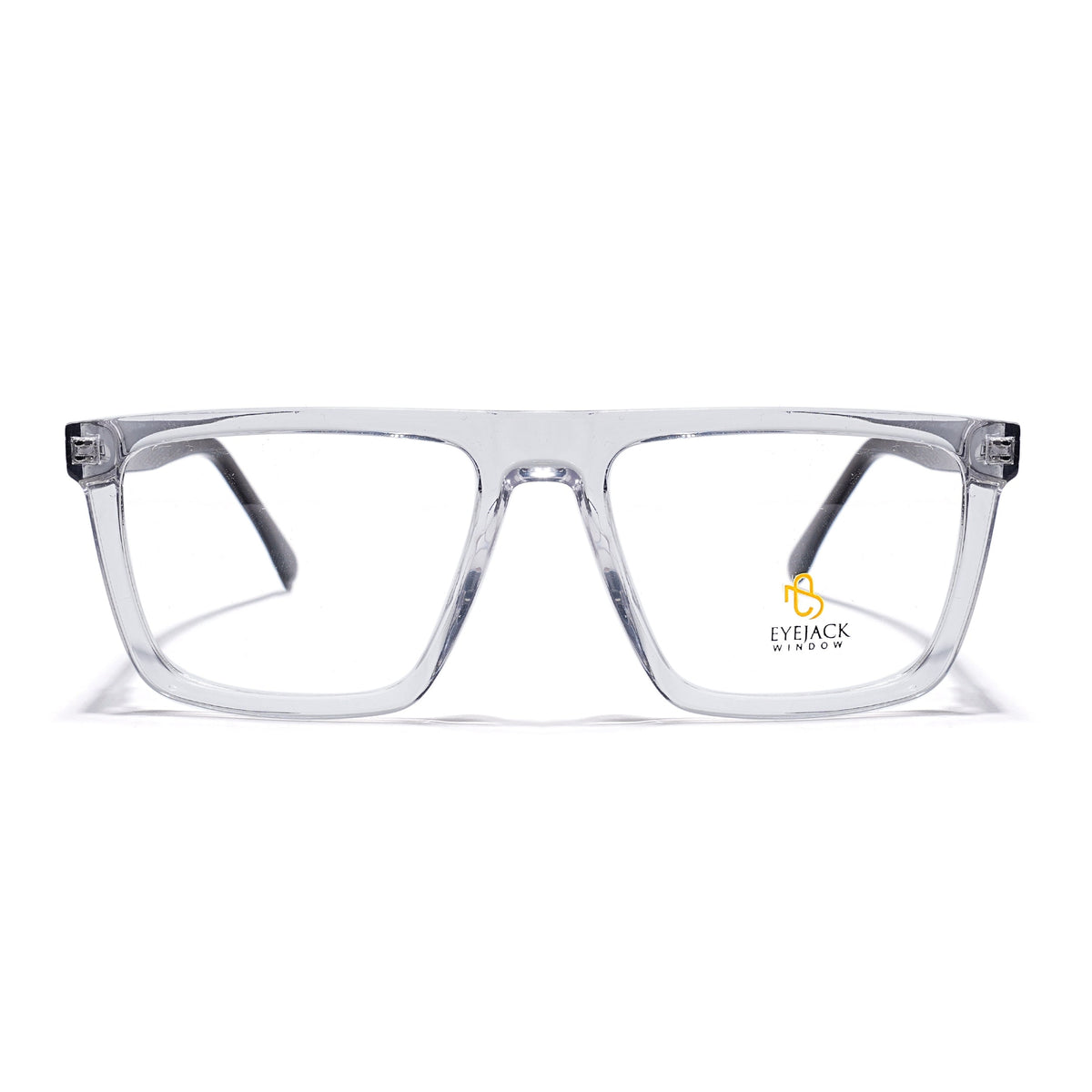 Eyejack Transparent Wayfarer Eyeglasses for Men & Women (668802FCL2338)