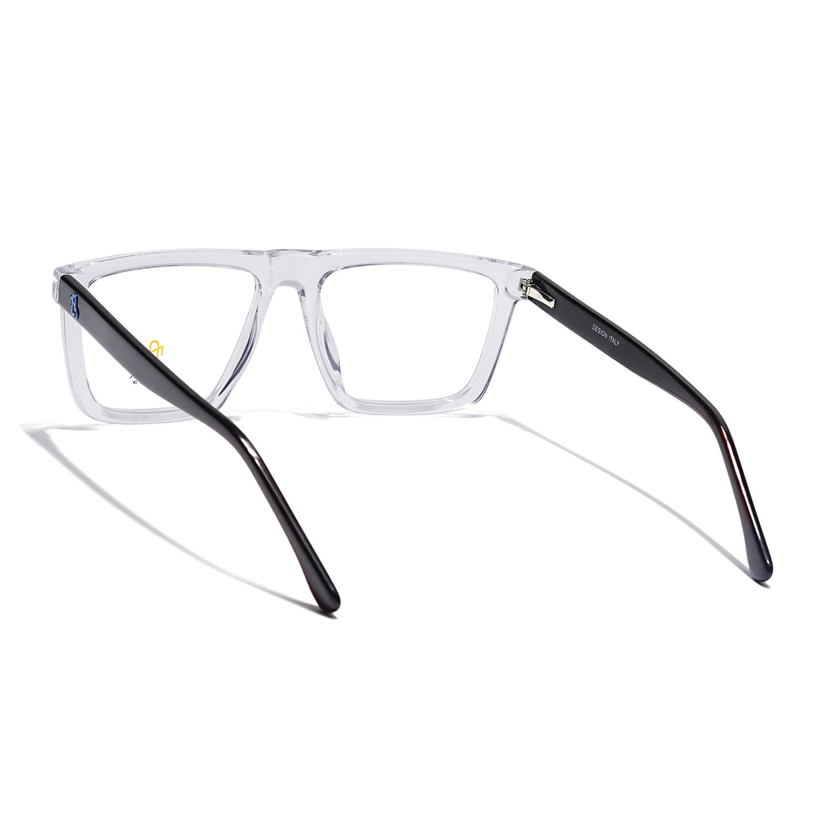 Eyejack Transparent Wayfarer Eyeglasses for Men & Women (668802FCL2338)