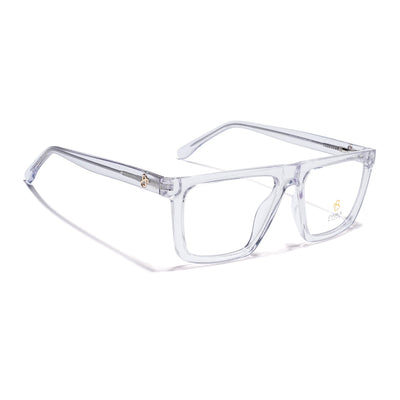 Eyejack Transparent Wayfarer Eyeglasses for Men & Women (668802FCL2339)