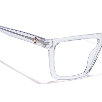 Eyejack Transparent Wayfarer Eyeglasses for Men & Women (668802FCL2339)