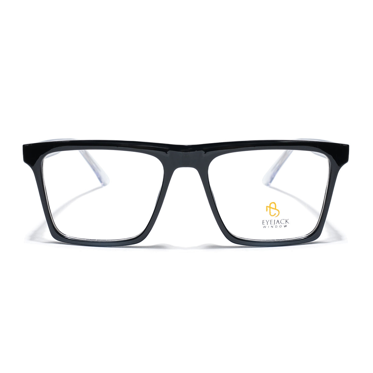 Eyejack Shine Black Wayfarer Eyeglasses for Men & Women (668803FCL2341)