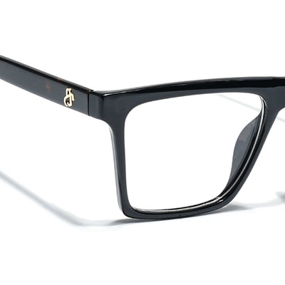 Eyejack Shine Black Wayfarer Eyeglasses for Men & Women (668803FCL2342)
