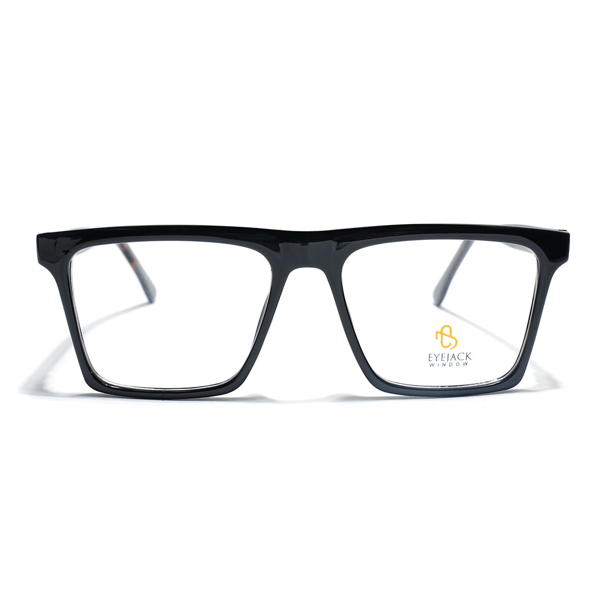 Eyejack Shine Black Wayfarer Eyeglasses for Men & Women (668803FCL2342)