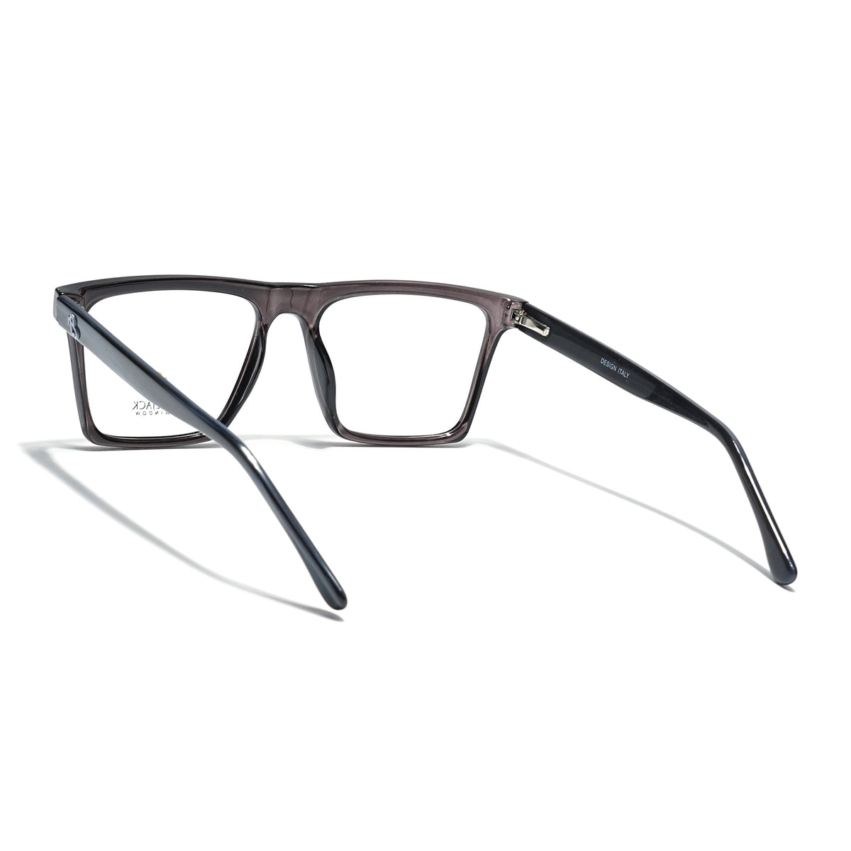 Eyejack Grey Wayfarer Eyeglasses for Men & Women (668803FCL2344)