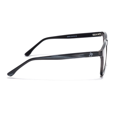 Eyejack Grey Wayfarer Eyeglasses for Men & Women (668803FCL2344)