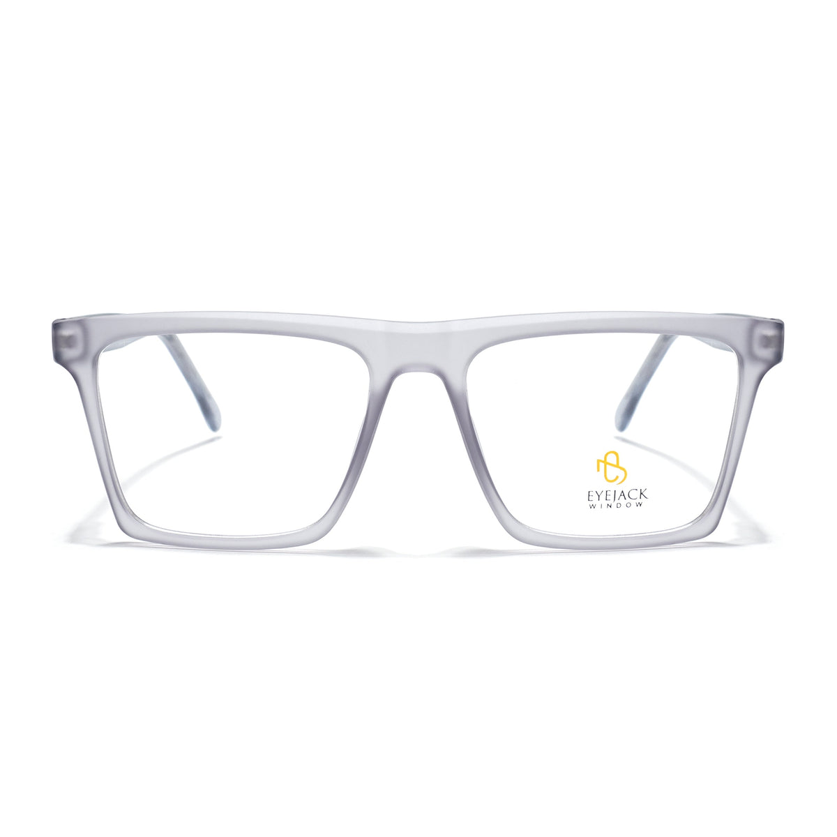 Eyejack Matt Grey Wayfarer Eyeglasses for Men & Women (668803FCL2345)