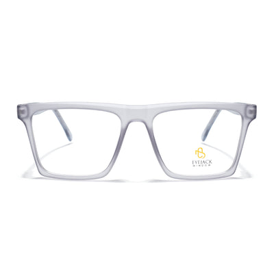 Eyejack Matt Grey Wayfarer Eyeglasses for Men & Women (668803FCL2345)