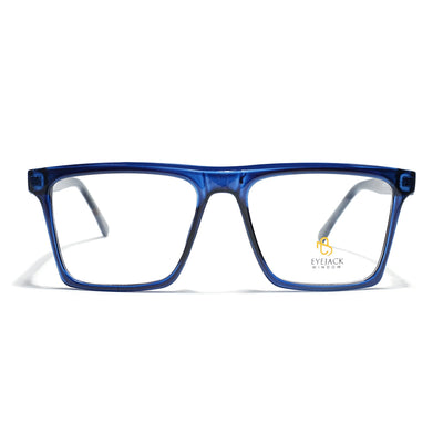 Eyejack Navy Blue Wayfarer Eyeglasses for Men & Women (668803FCL2346)