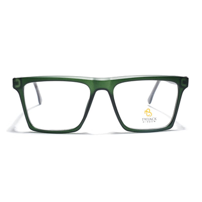 Eyejack Green Wayfarer Eyeglasses for Men & Women (668803FCL2349)