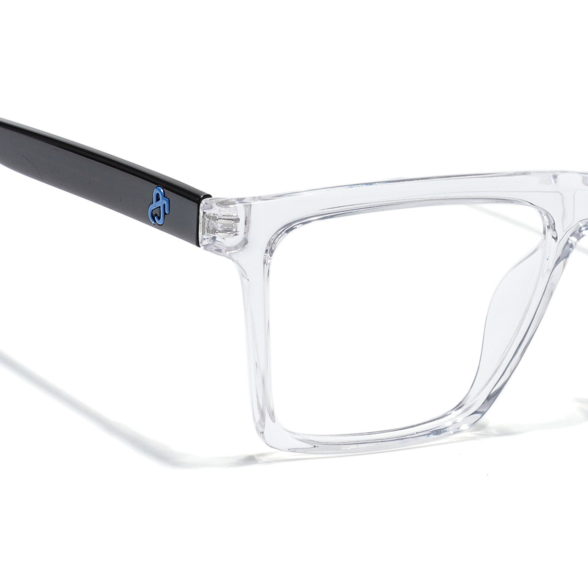 Eyejack Transparent Wayfarer Eyeglasses for Men & Women (668803FCL2350)