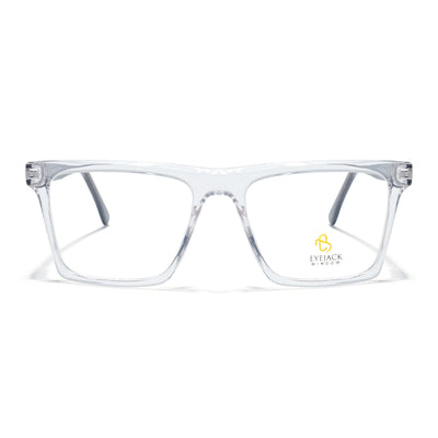 Eyejack Transparent Wayfarer Eyeglasses for Men & Women (668803FCL2350)
