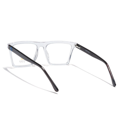 Eyejack Transparent Wayfarer Eyeglasses for Men & Women (668803FCL2350)