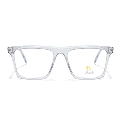 Eyejack Transparent Wayfarer Eyeglasses for Men & Women (668803FCL2351)
