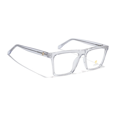 Eyejack Transparent Wayfarer Eyeglasses for Men & Women (668803FCL2351)