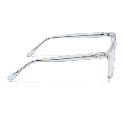 Eyejack Transparent Wayfarer Eyeglasses for Men & Women (668803FCL2351)