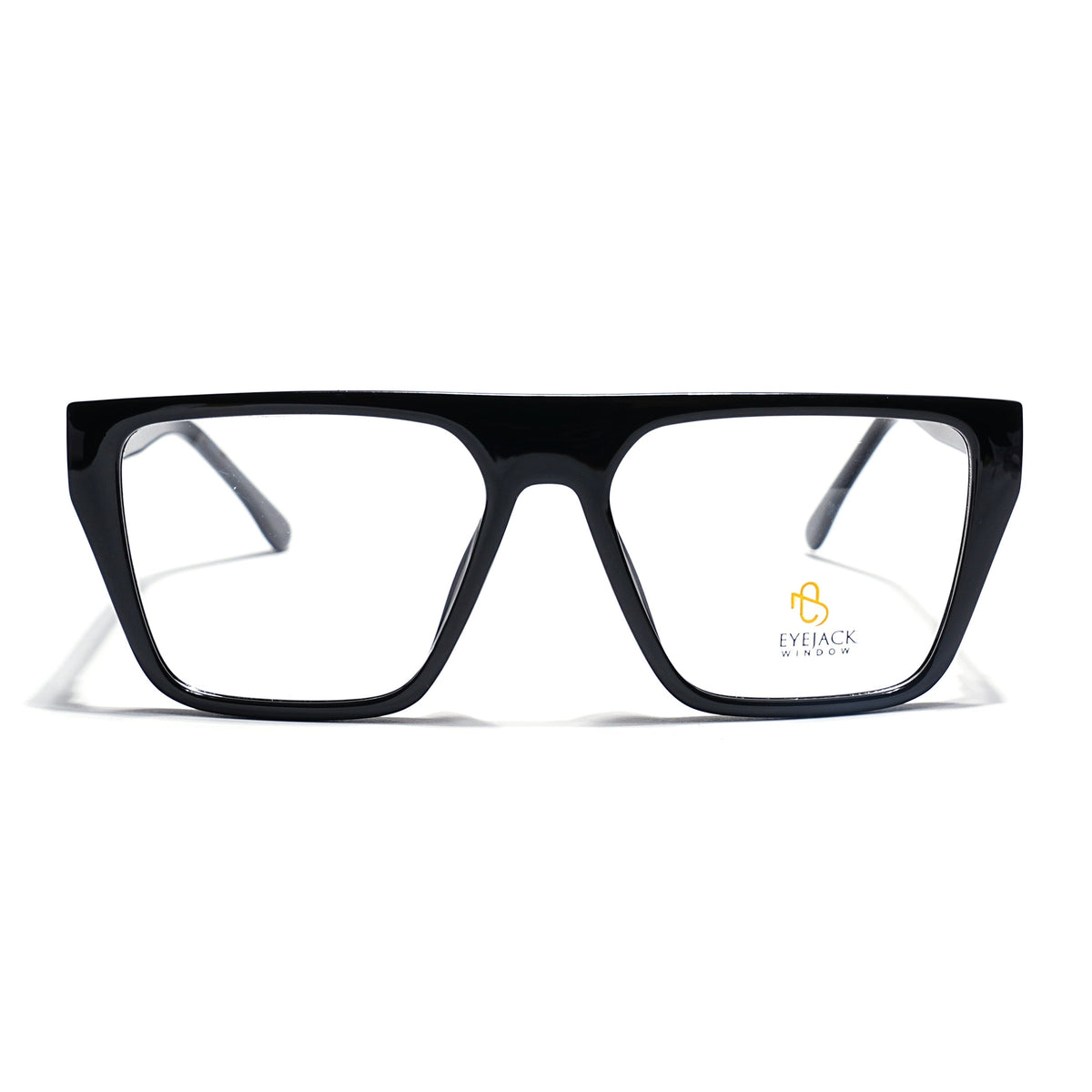 Eyejack Shine Black Wayfarer Eyeglasses for Men & Women (668804FCL2352)