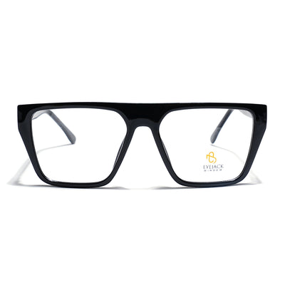 Eyejack Shine Black Wayfarer Eyeglasses for Men & Women (668804FCL2352)