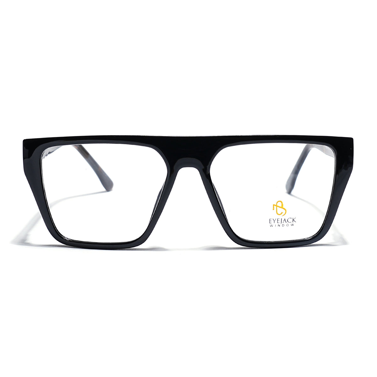 Eyejack Shine Black Wayfarer Eyeglasses for Men & Women (668804FCL2354)