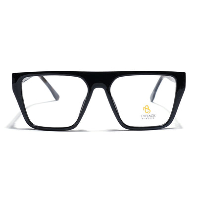 Eyejack Shine Black Wayfarer Eyeglasses for Men & Women (668804FCL2354)