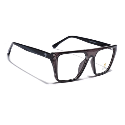 Eyejack Grey Wayfarer Eyeglasses for Men & Women (668804FCL2356)