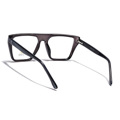 Eyejack Grey Wayfarer Eyeglasses for Men & Women (668804FCL2356)