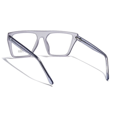 Eyejack Matt Grey Wayfarer Eyeglasses for Men & Women (668804FCL2357)