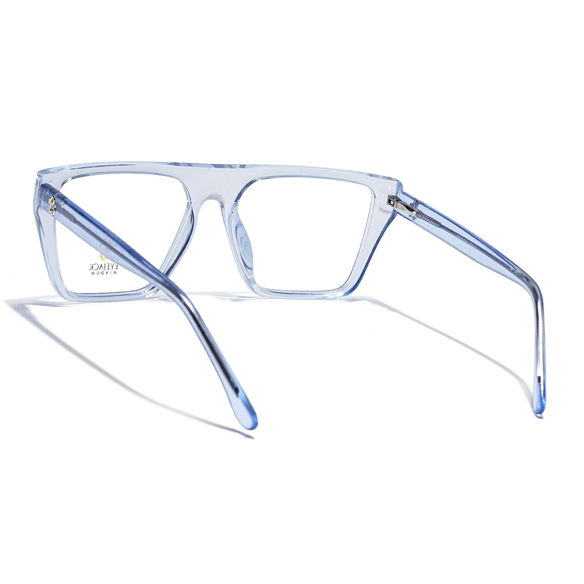 Eyejack Light Blue Wayfarer Eyeglasses for Men & Women (668804FCL2359)