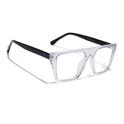 Eyejack Transparent Wayfarer Eyeglasses for Men & Women (668804FCL2362)