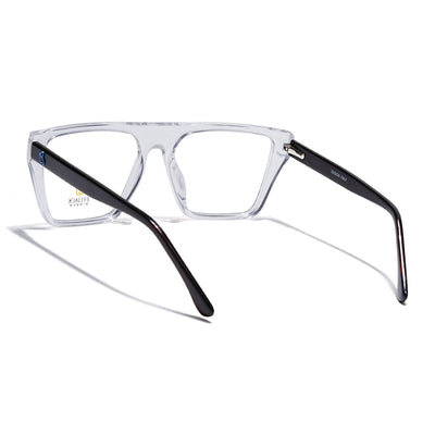 Eyejack Transparent Wayfarer Eyeglasses for Men & Women (668804FCL2362)