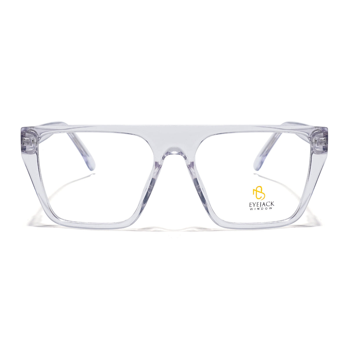 Eyejack Transparent Wayfarer Eyeglasses for Men & Women (668804FCL2363)