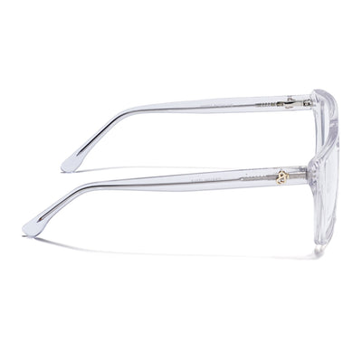 Eyejack Transparent Wayfarer Eyeglasses for Men & Women (668804FCL2363)