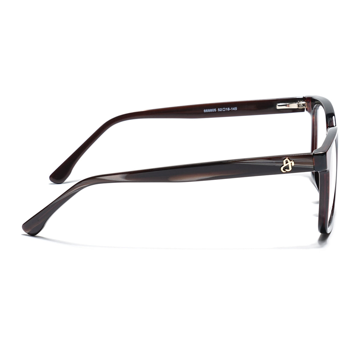 Eyejack Brown Square Eyeglasses for Men & Women (668805FCL2372)