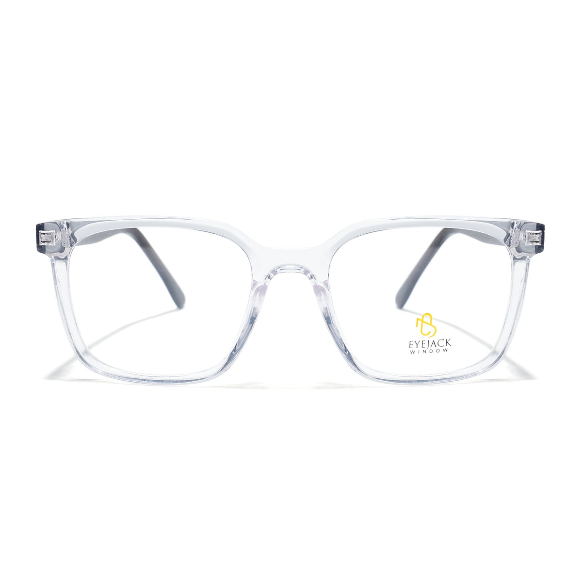 Eyejack Transparent Square Eyeglasses for Men & Women (668805FCL2374)