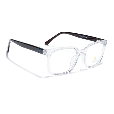 Eyejack Transparent Square Eyeglasses for Men & Women (668805FCL2374)
