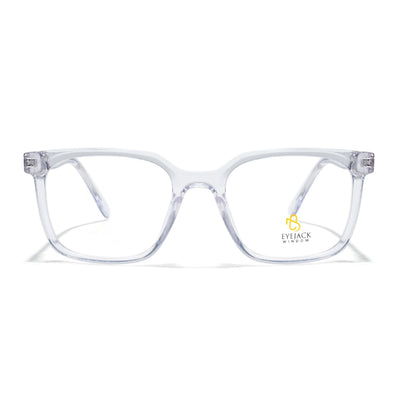 Eyejack Transparent Square Eyeglasses for Men & Women (668805FCL2375)