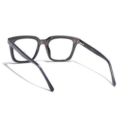 Eyejack Grey Square Eyeglasses for Men & Women (668806FCL2380)