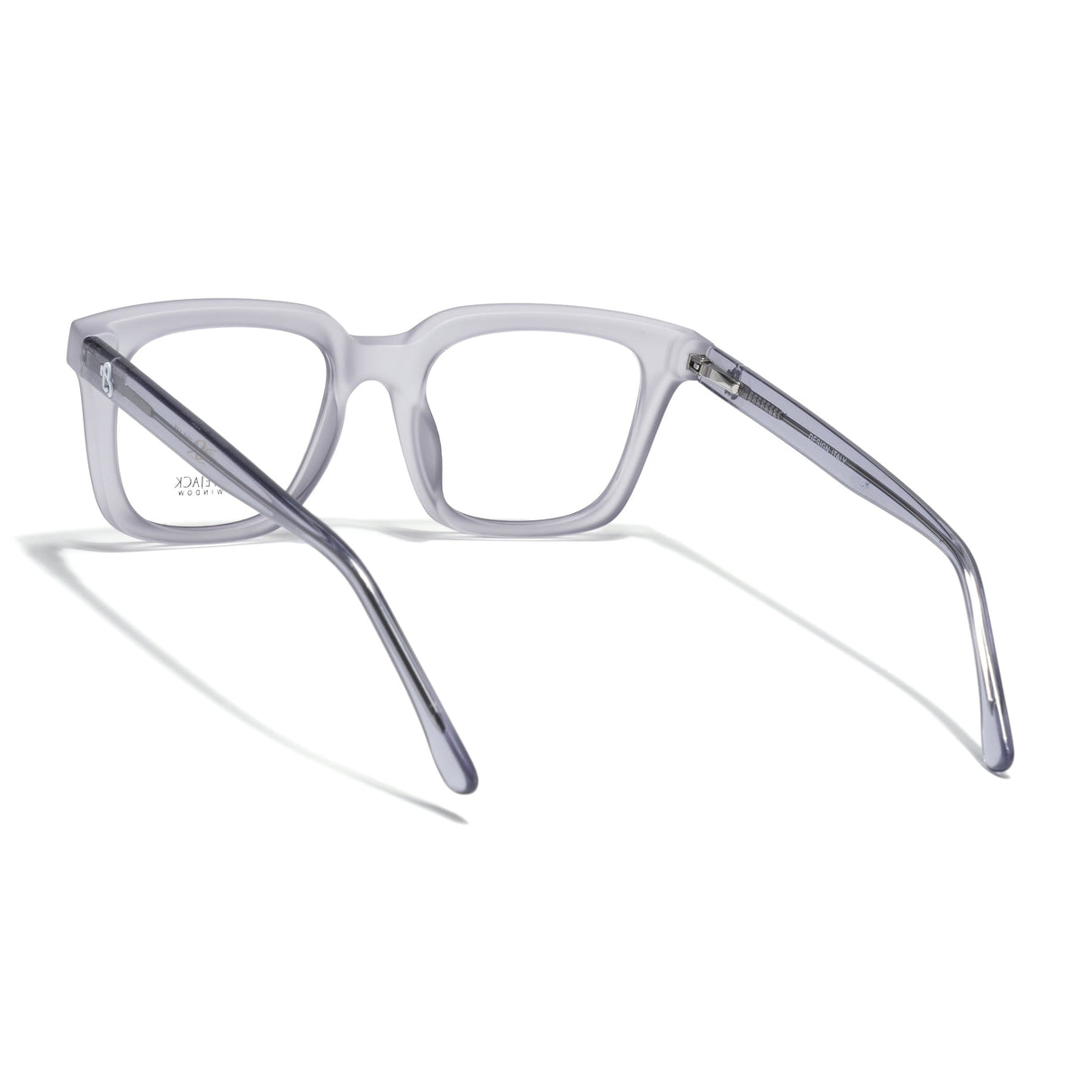 Eyejack Matt Grey Square Eyeglasses for Men & Women (668806FCL2381)