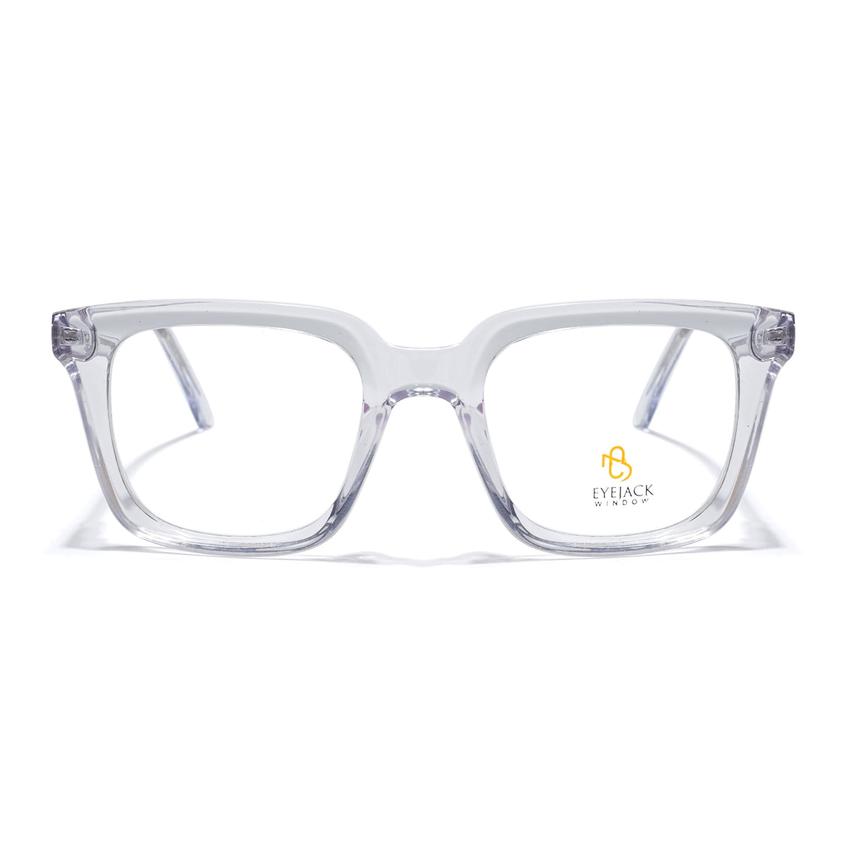 Eyejack Transparent Square Eyeglasses for Men & Women (668806FCL2387)