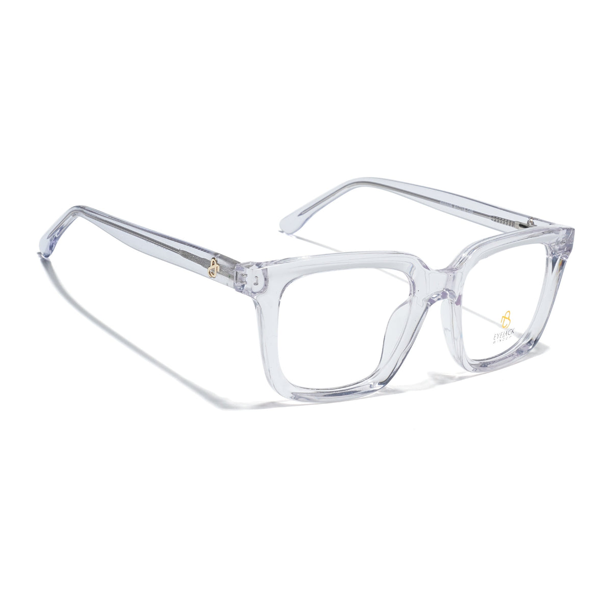 Eyejack Transparent Square Eyeglasses for Men & Women (668806FCL2387)