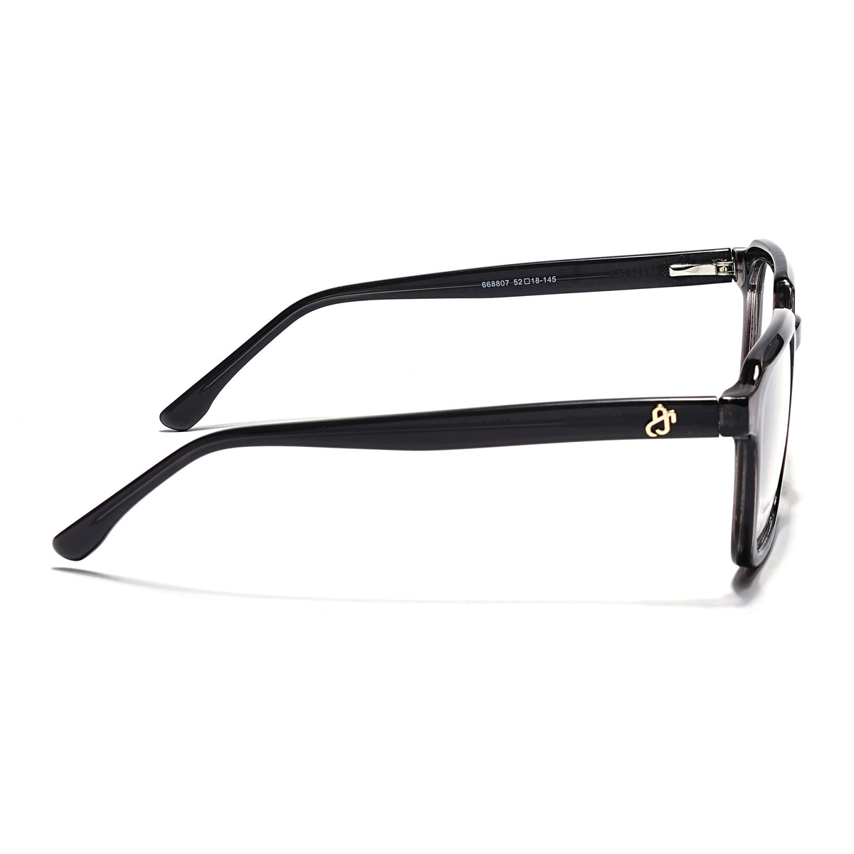 Eyejack Grey Square Eyeglasses for Men & Women (668807FCL2391)