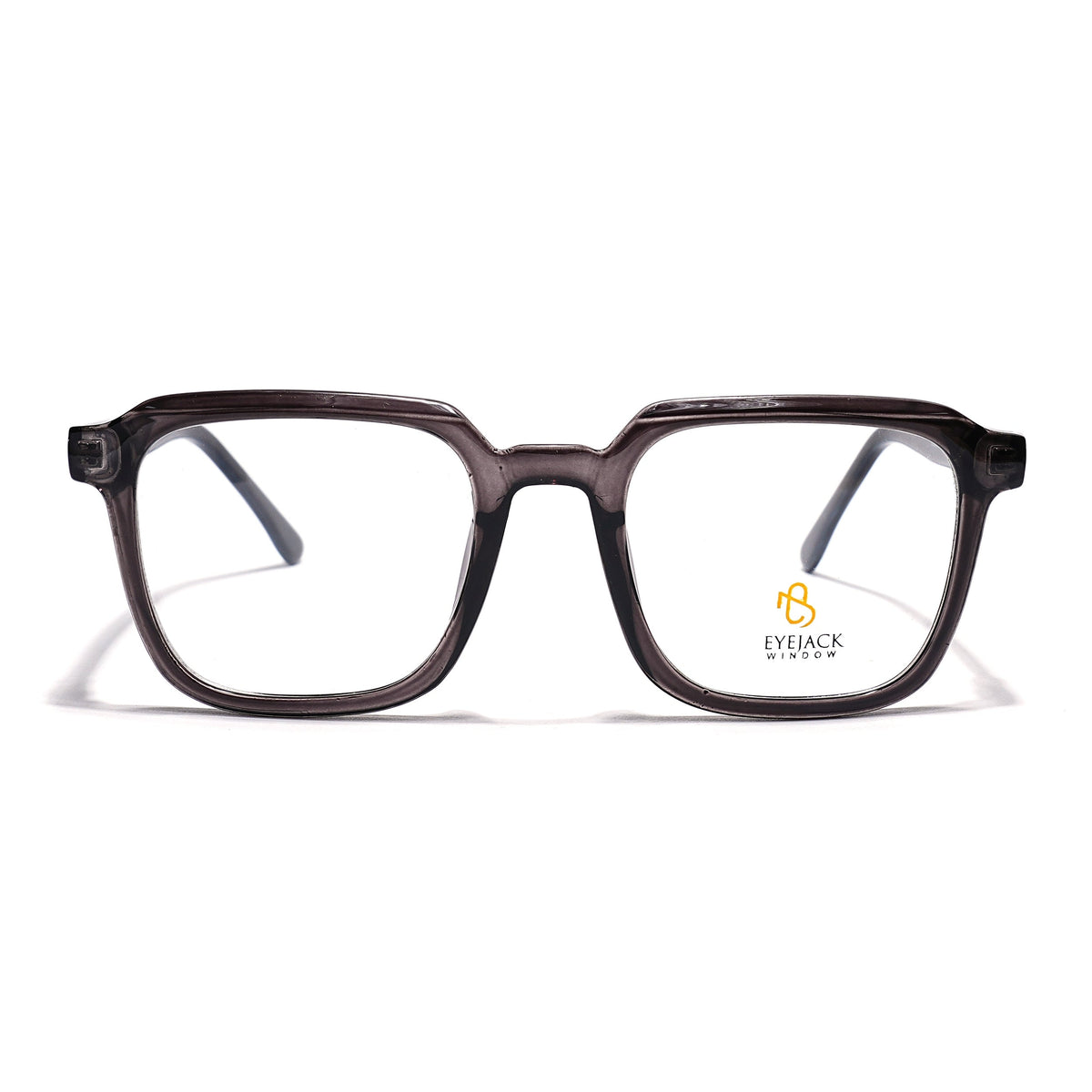 Eyejack Grey Square Eyeglasses for Men & Women (668807FCL2392)
