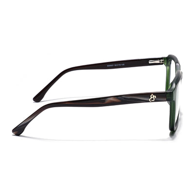 Eyejack Green Square Eyeglasses for Men & Women (668807FCL2397)